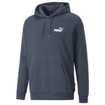 PUMA Hettegenser Essentials Small Logo - Evening Sky, størrelse X-Small