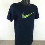 Nike Swoosh JDI T Shirt Men's Short Sleeve Top 100% COTTON SMALL Navy R633-11