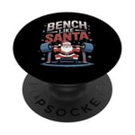 Salle de sport Bench Like Santa Christmas PopSockets PopGrip Adhésif