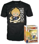 Funko Pop! Tees (Adult): Dragon Ball Z - Majin Vegeta (Glows in the Dark) Vinyl Figure and T-Shirt (S)