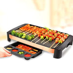 Electric Griddle,Electric Grill Dishwasher Safe Features, Adjustable Temperature Control Allows for Versatile Cooking And Non-Stick Surface for Easy Cleaning, Black