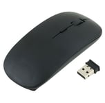 Souris pour MAC USB Sans Fil Ultra Plate Universelle Capteur Optique 3 Boutons Ordinateur (NOIR)