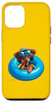 Coque pour iPhone 12/12 Pro P.D.Moreno Flotteur gonflable pour piscine Motif teckel