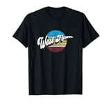 WEST HAM District Retro 60s Vintage Sunset Design T-Shirt