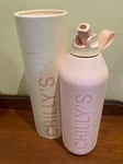 CHILLY'S    BOTTLE   1L   SERIES 2  FLIP   BLUSH PINK