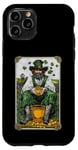 Coque pour iPhone 11 Pro Pot of Gold Carte de tarot Leprechaun irlandais