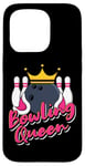 Coque pour iPhone 15 Pro Bowling Queen Funny Bowler Girl Bowling Team Girls