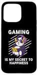 Coque pour iPhone 15 Pro Max Le jeu Kawaii Panda est mon secret pour trouver le bonheur