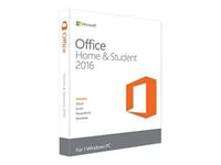 Microsoft Office Home And Student 2016 - Ensemble De Boîtes - 1 Pc - Non Commercial - Sans Support - Win - Français - Zone Euro