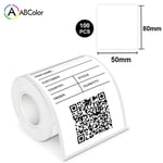 Papier d'étiquettes thermique multi-taille imbibé pour imprimante Phomemo M110,étiqueteuse E210,autocollants auto-adhésifs - Type 50x80mm 100pcs