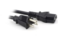 5ft Computer Monitor Power Cord Cable Power Cable 1.7m USA Canada NEMA 5-15