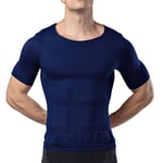 2021 Hommes Corps Tonifiant T-Shirt Corps Shaper Correction Posture Chemise Minceur Ceinture Ventre Ventre Graisse Brûlant Compression Corset