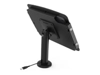 Compulocks Surface Pro 8-10 Space Enclosure Tilting Stand 4" Black - Monteringssats (Hölje, Stångställ) - För Surfplatta - Låsbar - Höggradig Aluminium - Svart - Skärmstorlek: 13" - Monterbar På Ytor - För Microsoft Surface Pro 8, Pro 9