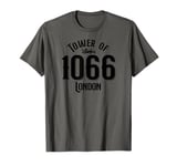 1066 Tower of London England Black Print T-Shirt