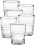 Duralex Empilable Water Glass 160Ml, Stackable, without Filling Mark, 6 Glasses