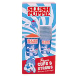 Slush Puppie Paper Cups (x 20) & Straws