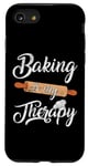 iPhone SE (2020) / 7 / 8 Baking Is My Therapy Stylish Script BakeLove Creations Case