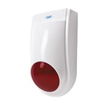 Sirène extérieure sans fil PNI SafeHouse HS007 avec batterie pour systèmes d'alarme sans fil