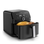 Moulinex Friteuse à air, Très grande capacité de 7.5L, 8programmes prédéfinis, Format compact, Easy Fry Mega, EZ8558F0, Noir