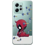 ERT GROUP Coque de téléphone Portable pour Xiaomi REDMI Note 12 4G Original et sous Licence Officielle Marvel Motif Deadpool 005 Parfaitement adapté à la Forme du téléphone Portable, partiel imprimé