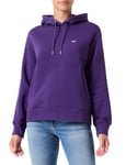 GANT Women's Shield Hoodie Hooded Sweatshirt, Pansy Purple, M