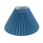 Plisserad lampskärm E27 Cover Japansk stil Tyg Bordslampa Takdekor blue