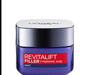 L'Oreal Revitalift Filler Hyaluronic Acid Anti-Ageing Night Cream 50ml FAST P&P