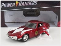 Jada 33074 Toyota - 2000GT Coupe 1967 with Power Rangers Figure - Red Met White