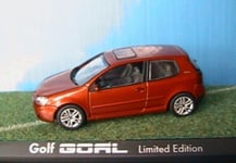 VW GOLF V 5 2.0 TDI GOAL 2006 ORANGE METAL SCHUCO 1/43 VOLKSWAGEN FIFA WORLD CUP