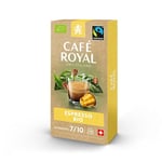 Café Royal Espresso Bio 100 Capsules for Nespresso Coffee Machine - 7/10 Intensity - UTZ-certified Aluminum Coffee Capsules