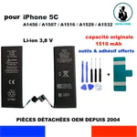 BATTERIE REMPLACEMENT IPHONE 5C A1546 A1507 616-0667 CAPACITE ORIGINALE 1510mAh