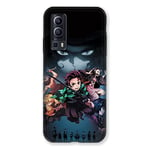 Cokitec Coque pour Vivo Y52 5G Manga Demon Slayer Noir