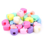 HUASUN Pony Beads, Acrylic Plastic Colorful Craft Beads for DIY Party… (Heart)