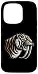 Coque pour iPhone 14 Pro Sabertooth Puissant Rugissement Épique