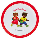 Fun House 005441 Petit Ours Brun Assiette Micro-Ondable Ø 22 cm pour Enfant - Vaisselle réutilisable