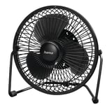 Hama Metal 8" USB Desk Fan - 2 Speed - 360° Tilt - Black.