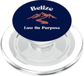 Lost On Purpose Belize Travel Vacation Belize PopSockets PopGrip for MagSafe