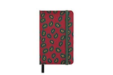 Moleskine Silk Notebook, Hardcover with Italian Mantero Silk Cover, with Blank Pages and Elastic Closure, with Gift Packaging, Extra Small Format 13.6X8.8 cm, Bordeaux Color