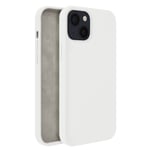 Coque iPhone 13 Mini Silicone Semi-rigide Finition Soft-touch blanc