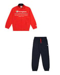 Champion Boy's Legacy Graphic Shop B (306848) -Special Polywarpknit Semi-Dull High-Neck Tracksuit, Red (RS011), 11-12 Years