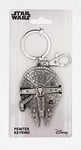 disney Star Wars Millennium Falcon Pewter Key Ring