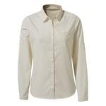 Craghoppers Womens/Ladies Kiwi II Long-Sleeved Shirt (Sea Salt White) - Multicolour - Size UK 16 (Women's)