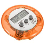 Round Digital Timer, Count Down UP Clock with Magnetic, Big LCD Display Orange