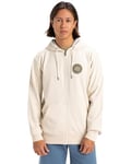 Quiksilver Polaire à Fermeture éclair Circle Back ZH Homme Blanc XS