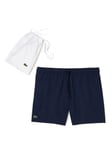 Lacoste Mens Light Quick-Dry Swim Shorts - Blue material_polyester - Size Medium