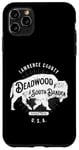 iPhone 11 Pro Max Deadwood South Dakota USA Distressed Bison Design Souvenir Case