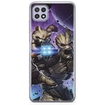 ERT GROUP Coque de téléphone Portable pour Samsung A22 5G Original et sous Licence Officielle Marvel Motif Guardians of The Galaxy 006 adapté à la Forme du téléphone Portable, Coque en TPU