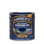 Peinture fer HAMMERITE Direct sur rouille martelé 2,5L bleu nuit