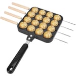 Takoyaki Grill Pantakoyaki Pan Med Handtag Takoyaki Grill Pan Non-stick Takoyaki Grill Pan Platta Bakplåt Bläckfisk Pellets