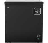 LOGIK L198CFB23 Chest Freezer - Black, Black